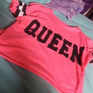 Medium hot pink crop top
